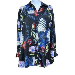 Free People Champs de Fleur Hi Lo Top Size Small - EUC